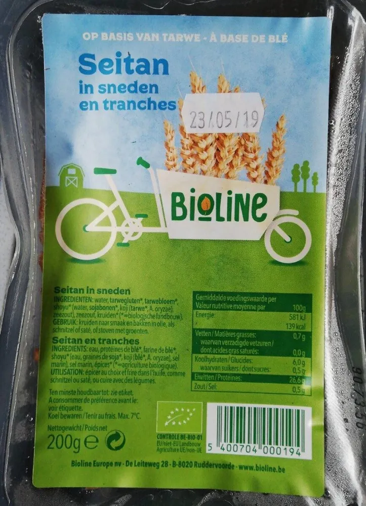 Seitan en tranches