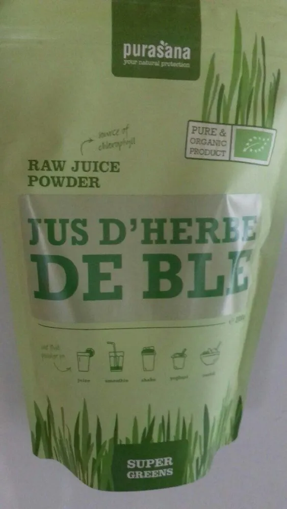 Jus d'herbe de blé