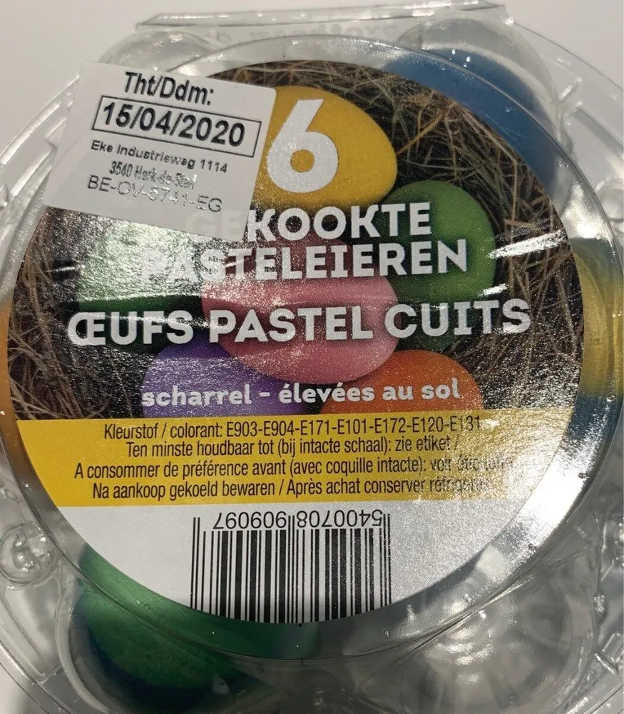 Oeuf pastel cuits