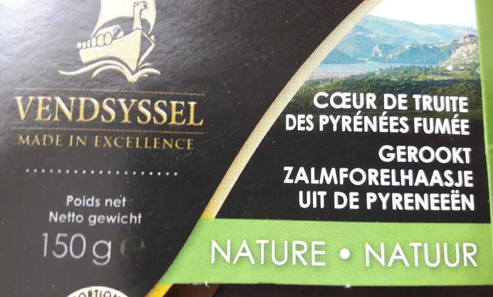 Coeur de truite des Pyrénées fumée