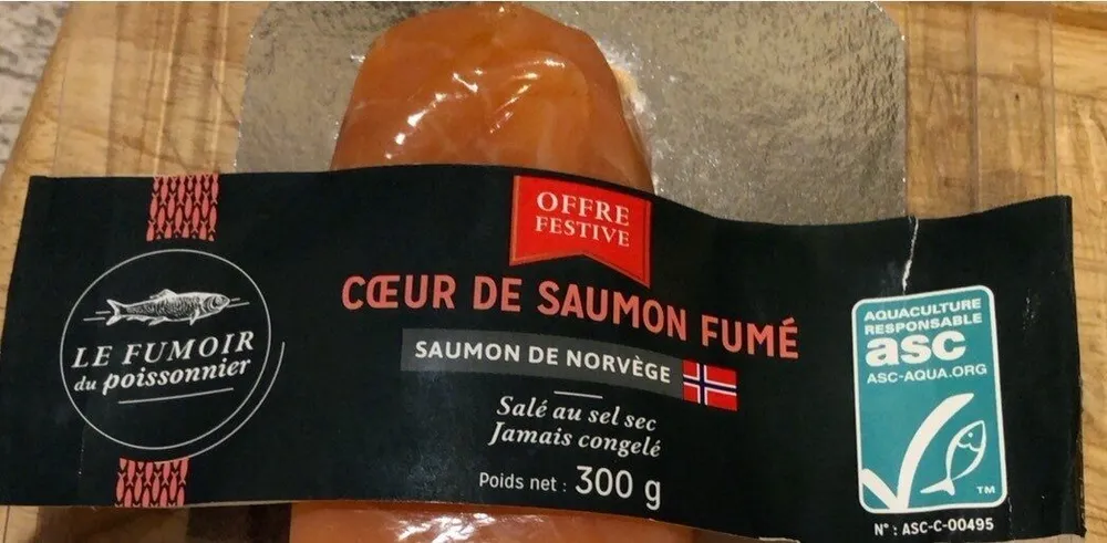 Coeur de saumon fumé