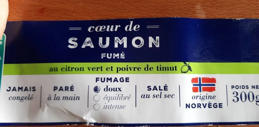 Cœur de saumon fumé
