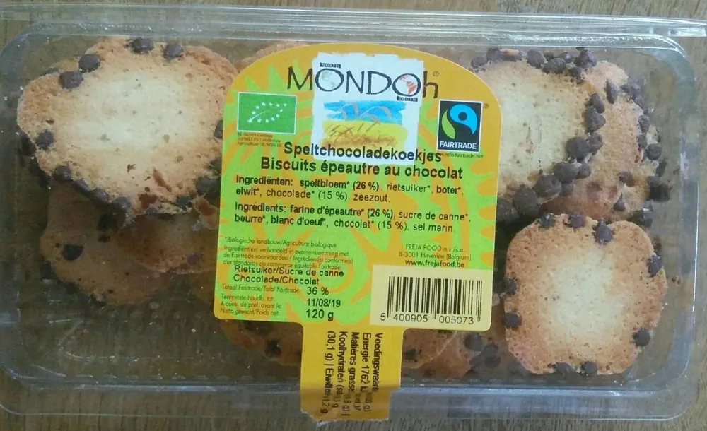 Biscuits épeautre au chocolat