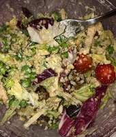 Salade poulet aubergine