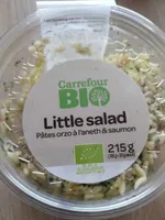 Little salad pâtes ordonnance à l'aneth et saumon