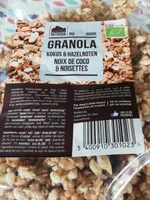 Granola noix de coco et noisettes