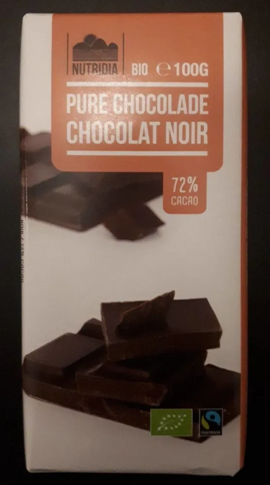 Nutridia Bio Chocolat Noir 72%