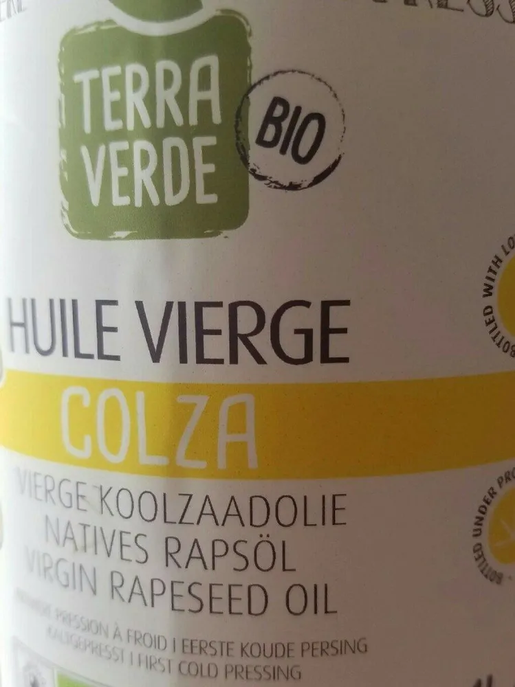 Huile vierge colza