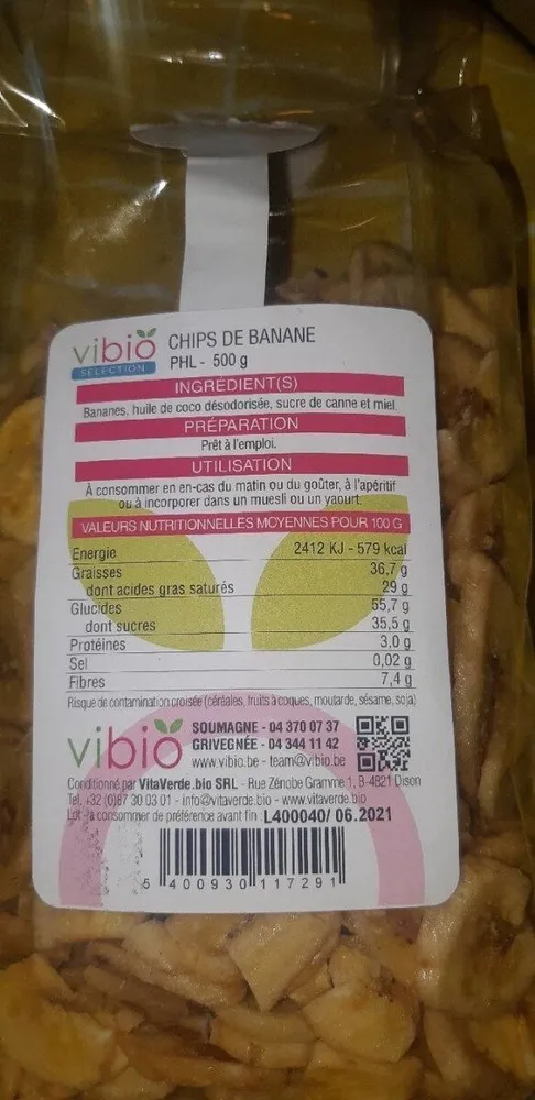 chips de banane