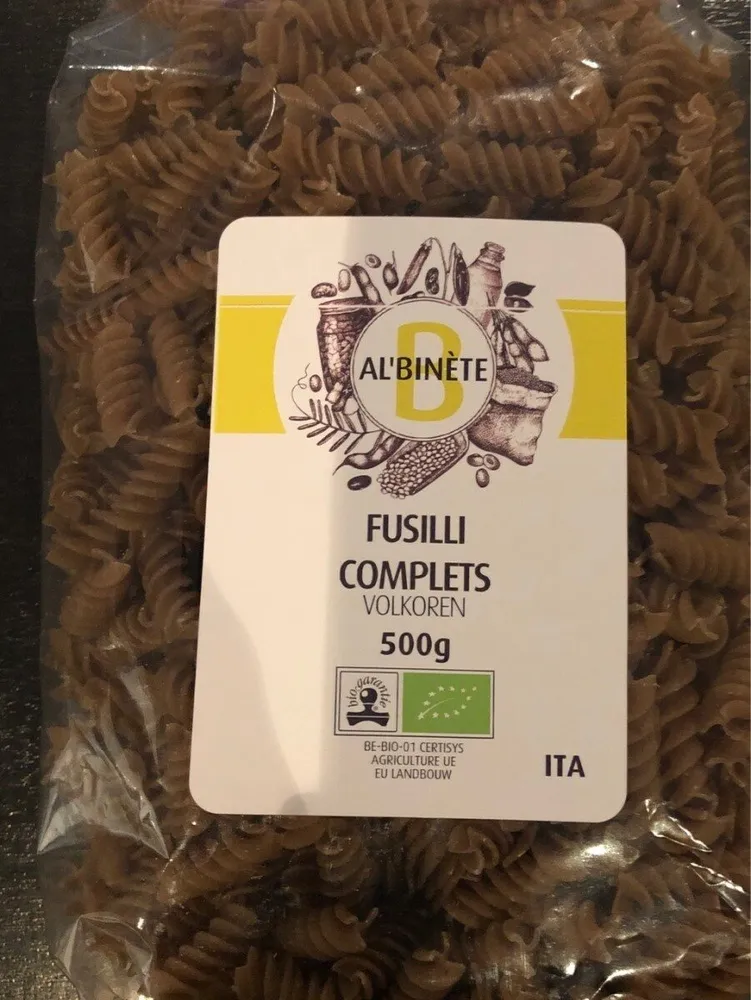 Pâtes complètes