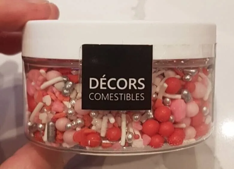 Décors comestibles, mix coeurs