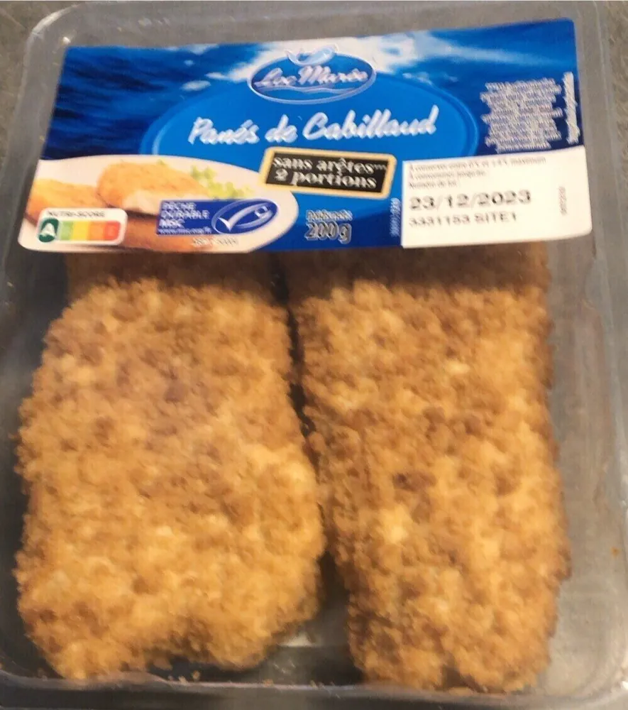 Panés de Cabillaud