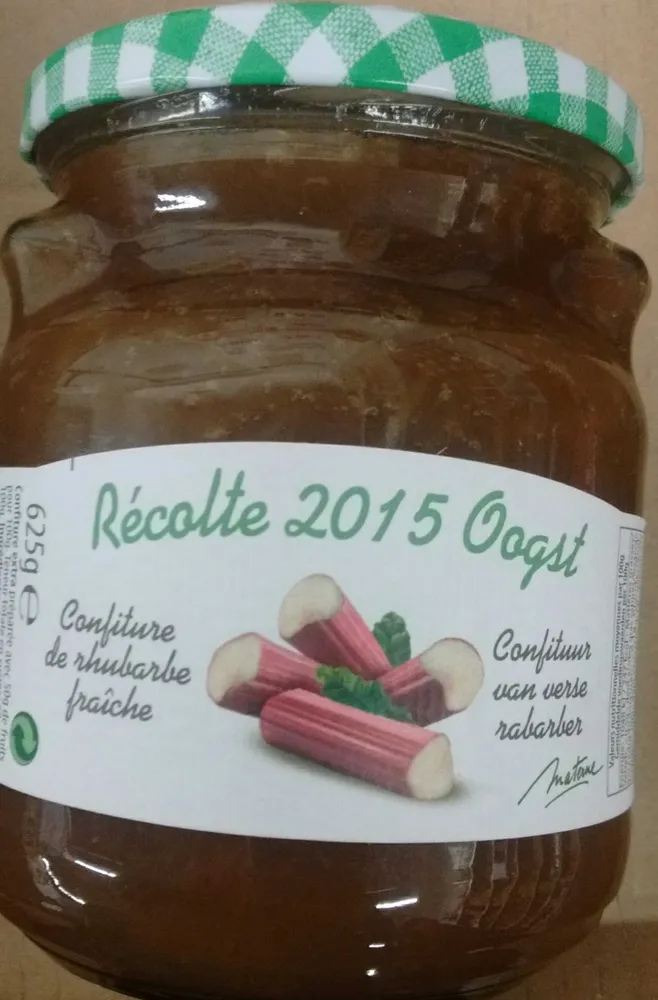 Confiture de rhubarbe fraîche