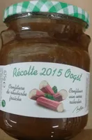 Confiture de rhubarbe fraîche