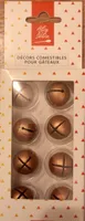 Décors comestibles pour gâteaux - Grelots dorés