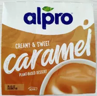 Caramel plant-based dessert