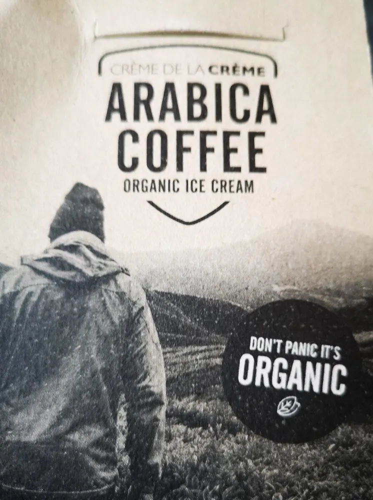 Crème de la crème organic ice cream