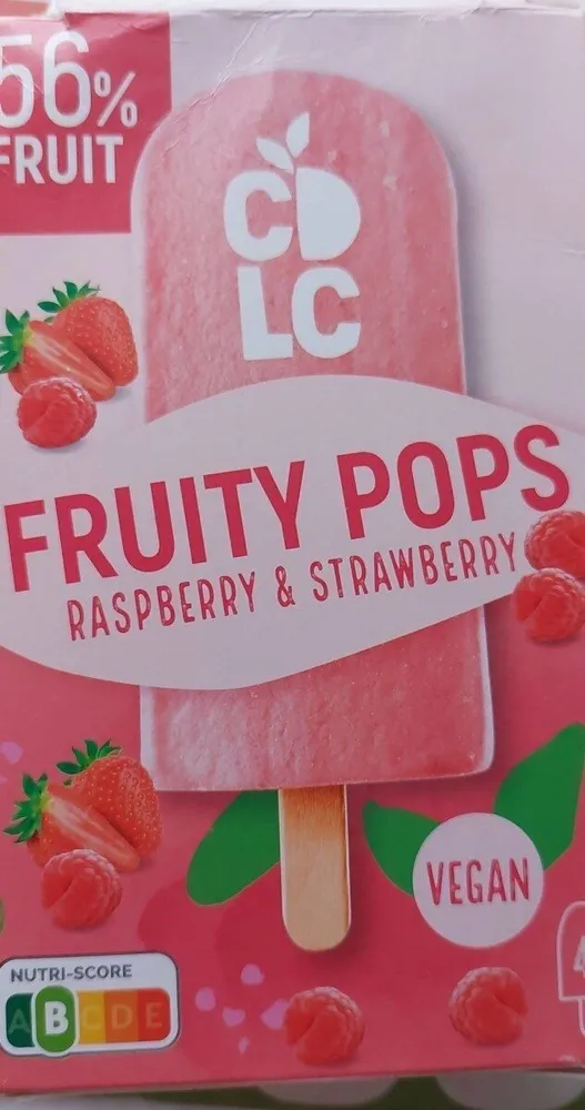 Fruity Pops Raspberry and Strawberry