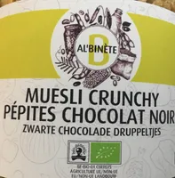 Muesli crunchy pépite chocolat noir