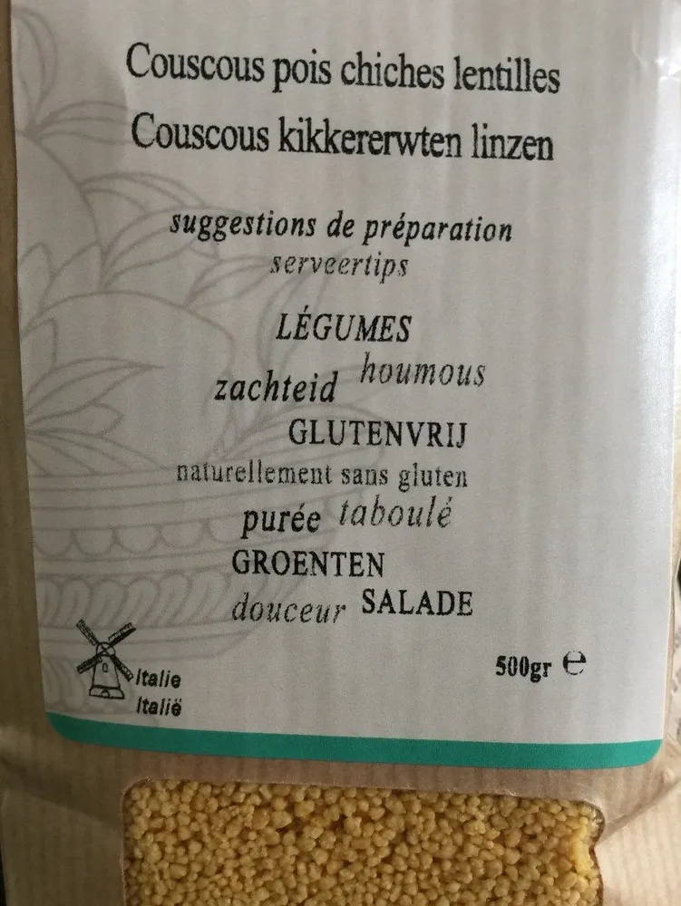 Couscous pois chiches lentilles