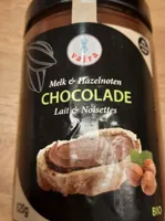 Chocolade lait et noisettes