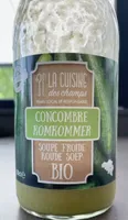 Soupe froide bio concombre