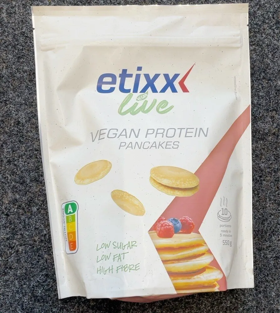 Etixx Live Vegan Protein Pancakes 550g