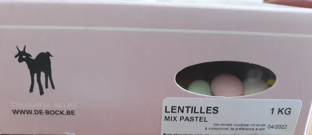 Lentilles mix pastel