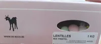 Lentilles mix pastel