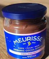 Dark organic cocoa spread