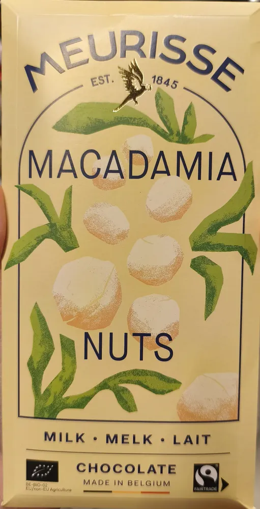 Milk Chocolate With Macademia Nuts