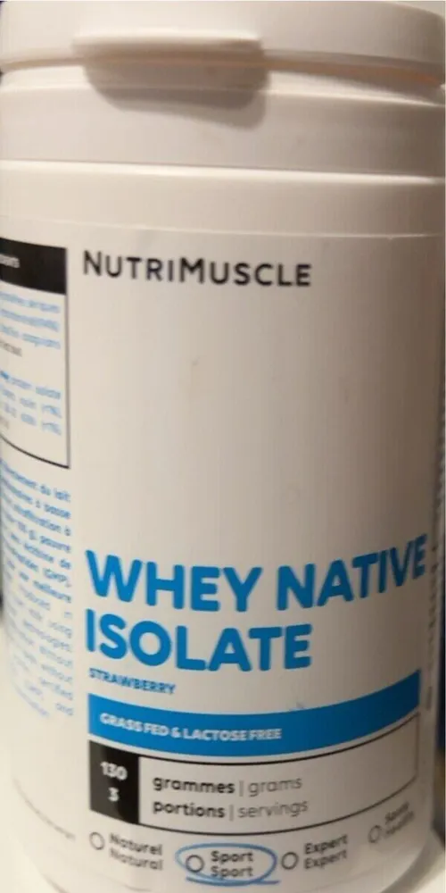Whey native isolate (fraise)
