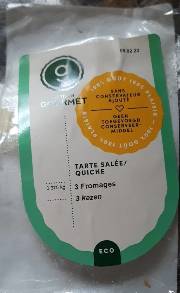 Tarte salée 3 fromages