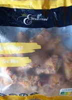 Ailes de poulet cuites roties Tex Mex halal
