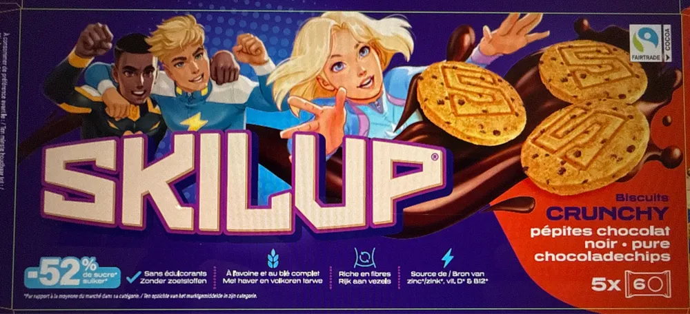 Biscuit crunchy pépites chocolat noir