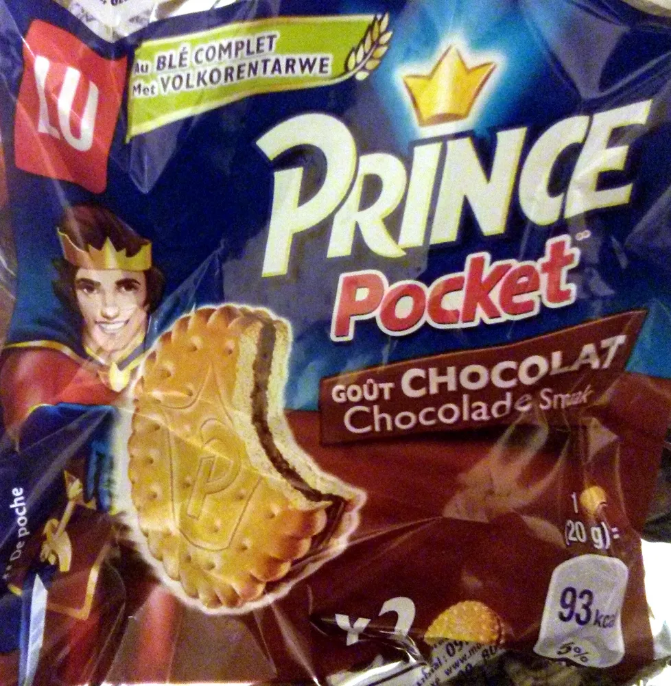Prince Pocket - Biscuits fourrés parfum chocolat