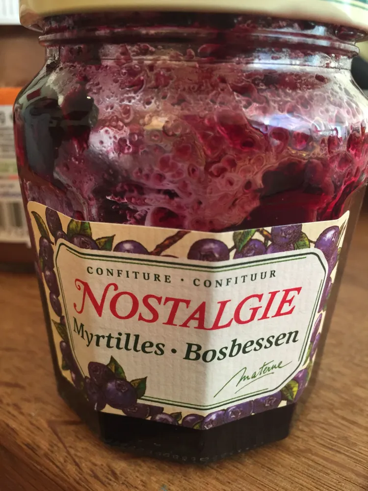 Confiture De Mirtilles, Nostalgie, 265 Grammes, Marque Materne