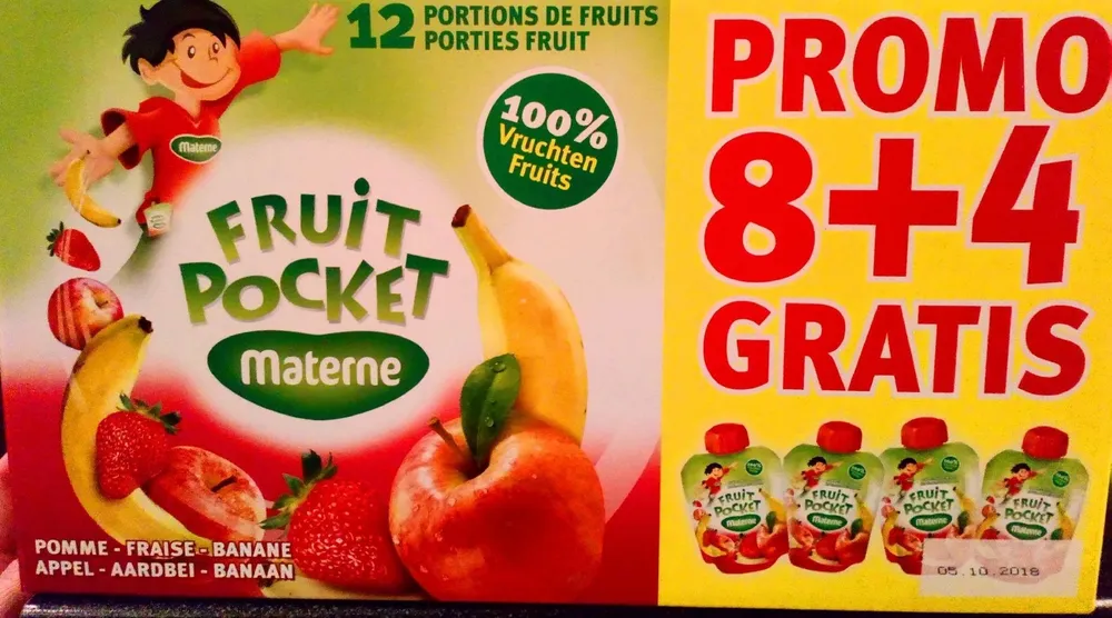 Compote Fruit Pocket 12portions