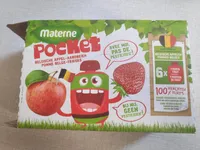 Materne Pocket fraises + pommes belges