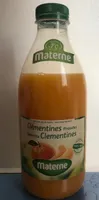Jus de clementines pressées