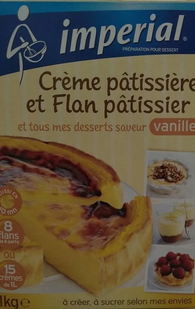 Crème pâtissière et flan pâtissier saveur vanille
