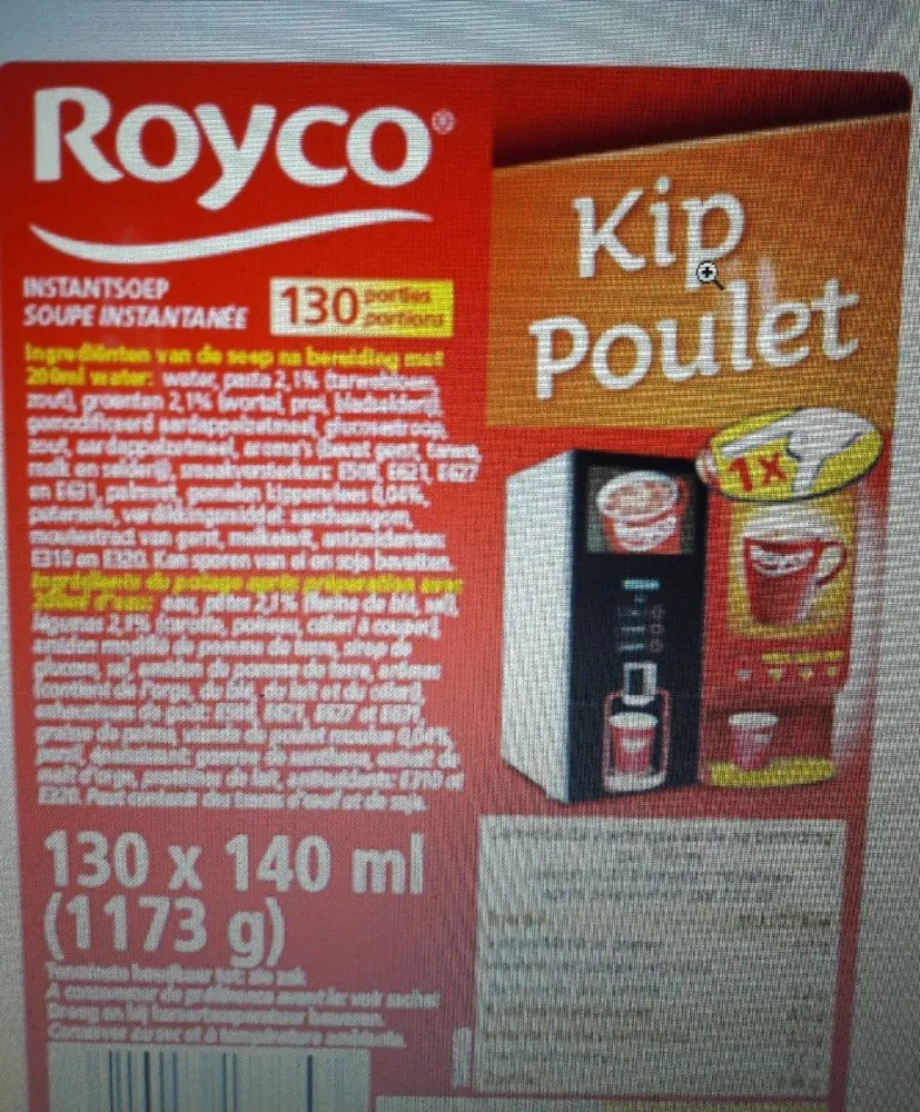 soupe instantanée kip poulet