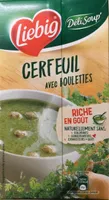 Soupe cerfeuil avec boulettes