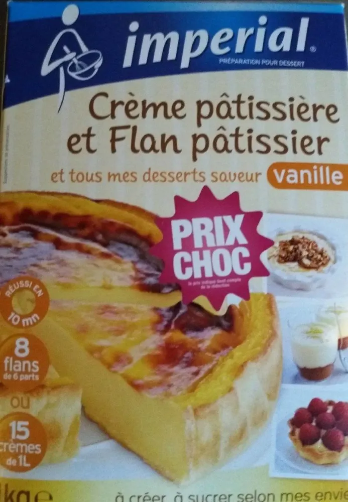 Crème pâtissière et flan pâtissier