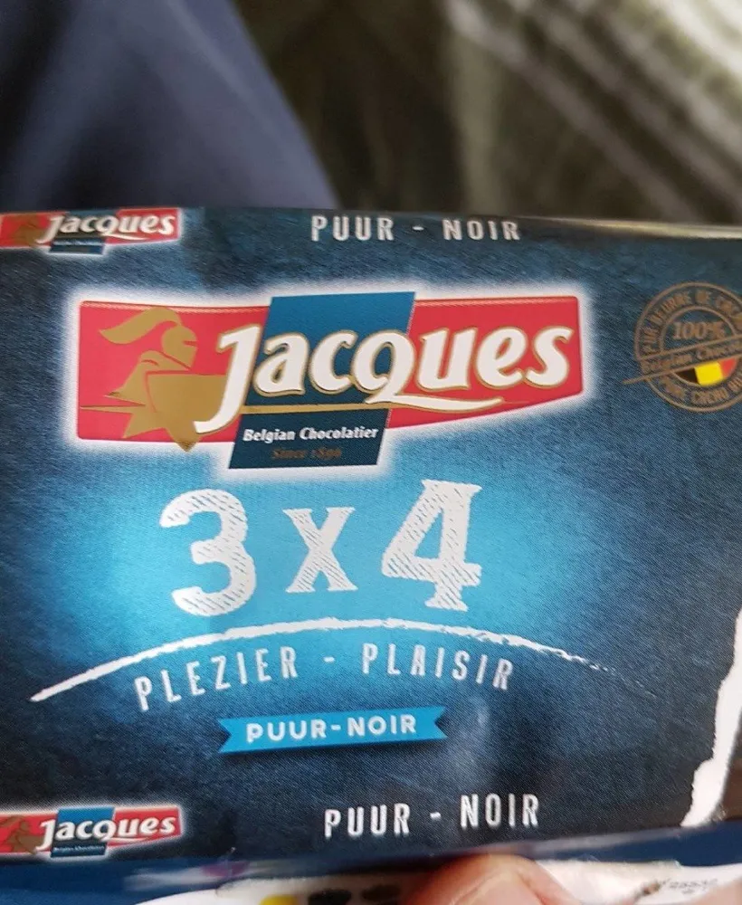 Jacques Tablettes 3X4 Fondant 40X40G