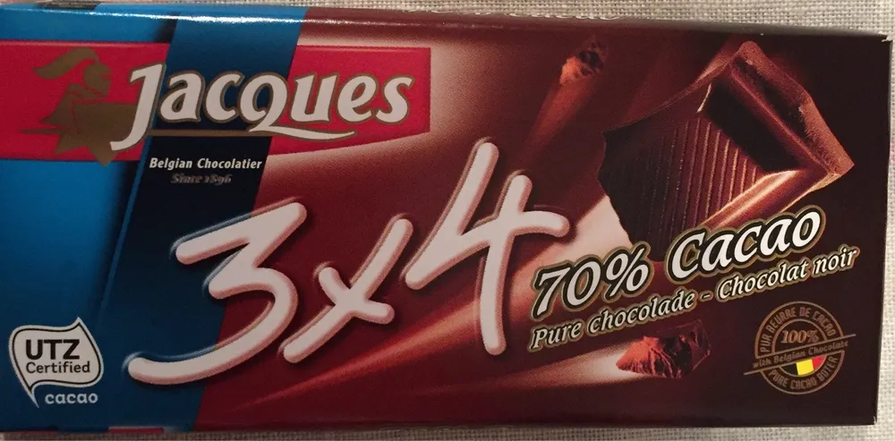 Jacques 70% Cacao, Schokolade