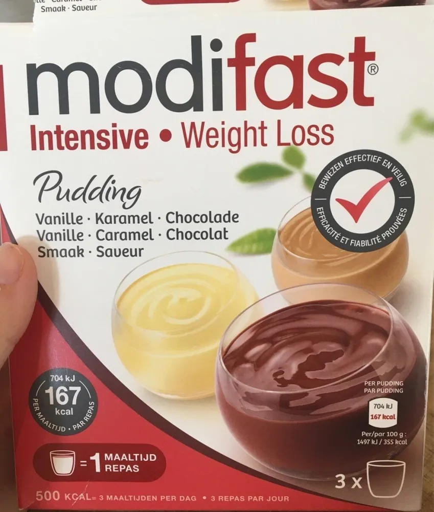 Modifast Intensive Mixpack Pudding Vanille-caramel-chocolat