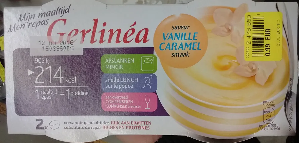 Mon repas saveur Vanille Caramel