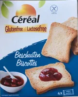 Biscotte sans gluten & lactose