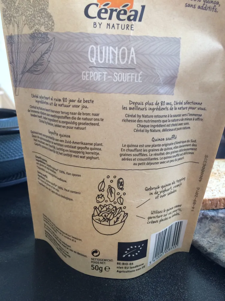 Quinoa soufflé